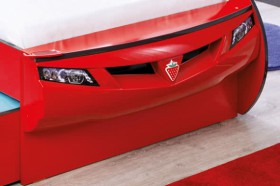 CARBED Кровать-машина Coupe с выдвижной кроватью Red 20.03.1306.00 в Рубцовске - rubcovsk.katalogmebeli.com | фото 2