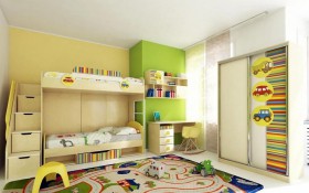 Детская комната Клаксон (Бежевый/корпус Клен) в Рубцовске - rubcovsk.katalogmebeli.com | фото 3