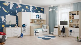 Детская комната Санни (Белый/корпус Клен) в Рубцовске - rubcovsk.katalogmebeli.com | фото 3