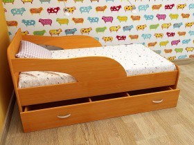 Кровать детская Максимка Млечный дуб/Венге в Рубцовске - rubcovsk.katalogmebeli.com | фото 4
