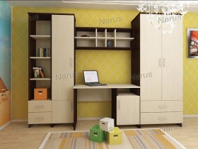 Детская Студент Комплект мебели (Дуб сонома/Белый) в Рубцовске - rubcovsk.katalogmebeli.com | фото