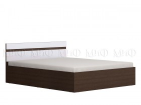 Ким кровать 1,4 (Венге/белый глянец) в Рубцовске - rubcovsk.katalogmebeli.com | фото