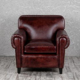 Кресло кожаное Элегант (Бордовый) в Рубцовске - rubcovsk.katalogmebeli.com | фото 7