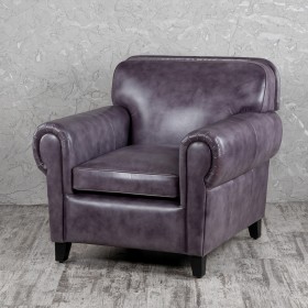 Кресло кожаное Элегант (Фиолетовый) в Рубцовске - rubcovsk.katalogmebeli.com | фото 1