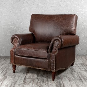 Кресло кожаное Лофт Аристократ (ширина 1100 мм) в Рубцовске - rubcovsk.katalogmebeli.com | фото 1