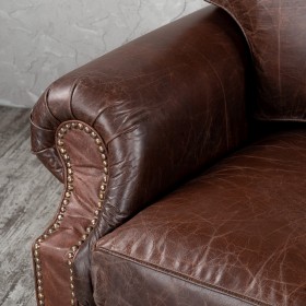 Кресло кожаное Лофт Аристократ (ширина 1100 мм) в Рубцовске - rubcovsk.katalogmebeli.com | фото 5