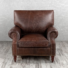 Кресло кожаное Лофт Аристократ (ширина 1100 мм) в Рубцовске - rubcovsk.katalogmebeli.com | фото 8