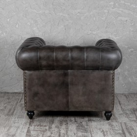 Кресло кожаное Лофт Честер (акация) в Рубцовске - rubcovsk.katalogmebeli.com | фото 7