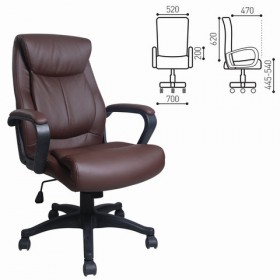 Кресло офисное BRABIX Enter EX-511 (коричневый) в Рубцовске - rubcovsk.katalogmebeli.com | фото