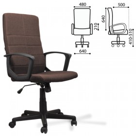 Кресло офисное BRABIX Focus EX-518 (коричневый) в Рубцовске - rubcovsk.katalogmebeli.com | фото