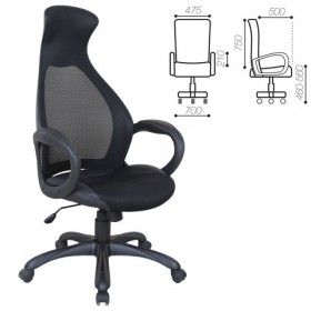 Кресло офисное BRABIX Genesis EX-517 (черное) в Рубцовске - rubcovsk.katalogmebeli.com | фото 1