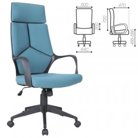 Кресло офисное BRABIX Prime EX-515 (голубая ткань) в Рубцовске - rubcovsk.katalogmebeli.com | фото