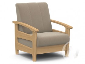 Кресло для отдыха Омега (бук лак/CATANIA LATTE) в Рубцовске - rubcovsk.katalogmebeli.com | фото