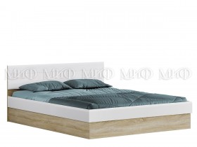 Кровать 1,4 спальня Фортуна (Дуб сонома/белый глянец) в Рубцовске - rubcovsk.katalogmebeli.com | фото