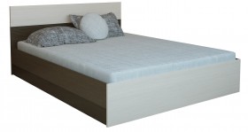 Кровать 1,4м Юнона с настилом (Венге / Дуб) в Рубцовске - rubcovsk.katalogmebeli.com | фото 2