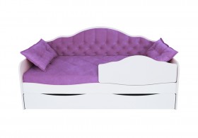 Кровать 170 серии Иллюзия Лайт 1 ящик 32 Фиолетовый (подушки) в Рубцовске - rubcovsk.katalogmebeli.com | фото