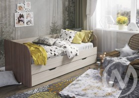 Кровать детская Балли 2-х уровневая (шимо темный/шимо светлый) в Рубцовске - rubcovsk.katalogmebeli.com | фото