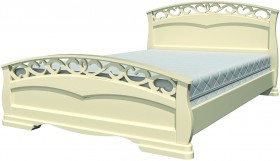 Кровать Грация-1 из массива сосны 1600*2000 Белый античный в Рубцовске - rubcovsk.katalogmebeli.com | фото 20
