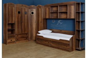 Кровать с 2-мя ящиками «Навигатор» (Дуб Каньон) в Рубцовске - rubcovsk.katalogmebeli.com | фото 10