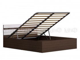 Кровать с подъемным механизмом Нэнси 1,6м (Венге/Белый глянец) в Рубцовске - rubcovsk.katalogmebeli.com | фото