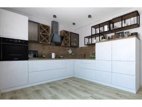 Модульная кухня Бронкс 1,8 м (Кварц) в Рубцовске - rubcovsk.katalogmebeli.com | фото 5