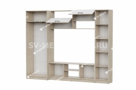 Мебель для гостиной МГС 3 Исполнение 1 Дуб Сонома / Белый в Рубцовске - rubcovsk.katalogmebeli.com | фото 3