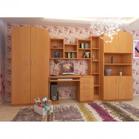 Детская Мишутка Комплект мебели (Вишня оксфорд) в Рубцовске - rubcovsk.katalogmebeli.com | фото
