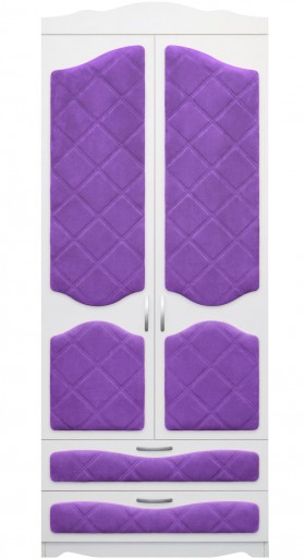 Шкаф 2-х створчатый с ящиками серии Иллюзия 32 Фиолетовый в Рубцовске - rubcovsk.katalogmebeli.com | фото