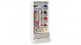 Шкаф для одежды комбинированный «Сканди» Дуб Гарден/Белый/Глиняный серый в Рубцовске - rubcovsk.katalogmebeli.com | фото 3