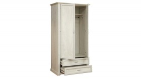 Шкаф для одежды "Сохо" (бетон пайн белый/2 ящика/зеркало) в Рубцовске - rubcovsk.katalogmebeli.com | фото 3