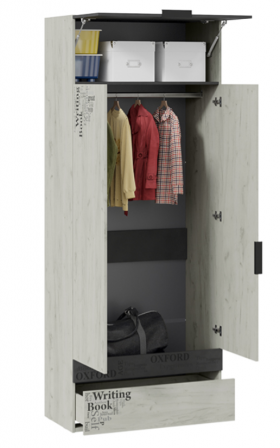 Шкаф комбинированный для одежды «Оксфорд-2» в Рубцовске - rubcovsk.katalogmebeli.com | фото 2