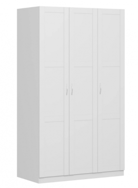Шкаф трехдверный Пегас сборный белый в Рубцовске - rubcovsk.katalogmebeli.com | фото