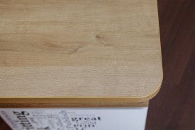 Угловой письменный стол с ящиками «Ривьера» Дуб Бонифацио/Белый в Рубцовске - rubcovsk.katalogmebeli.com | фото 5