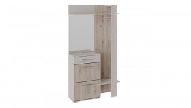 Шкаф для одежды «Нуар» тип 1 Фон серый/Дуб сонома в Рубцовске - rubcovsk.katalogmebeli.com | фото 2