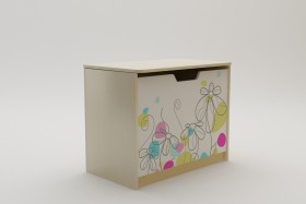 Ящик для игрушек Флёр (Белый/корпус Клен) в Рубцовске - rubcovsk.katalogmebeli.com | фото