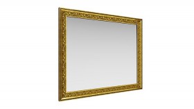 Зеркало навесное "Айрум"/(дуб кальяри / профиль: золото с орнаментом) в Рубцовске - rubcovsk.katalogmebeli.com | фото